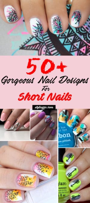 50 Gorgeous Nail Designs For Short Nails - Stylinggo
