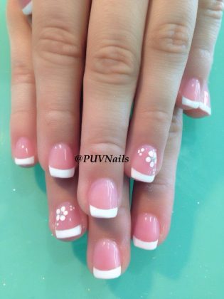 50 Trendy Pink And White Nails For 2020 - Stylinggo