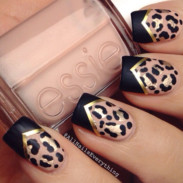 leopard nails