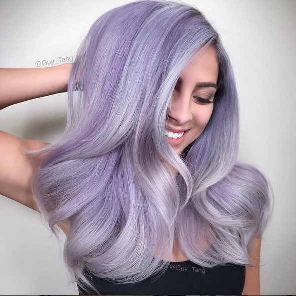 Dusty lavender and silver smoke