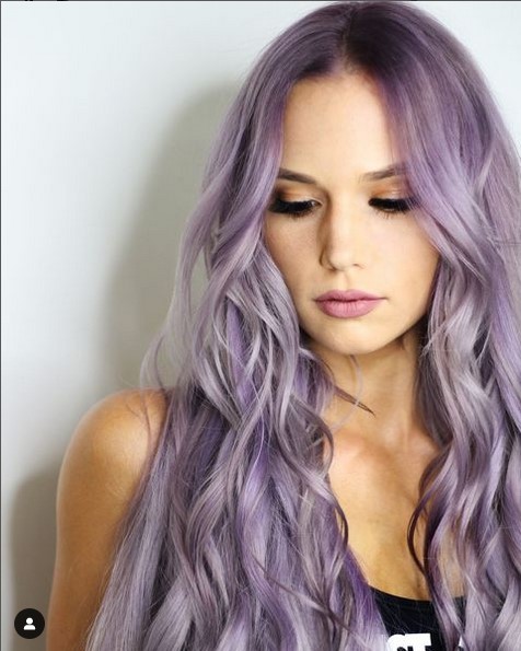 Lavender hair
