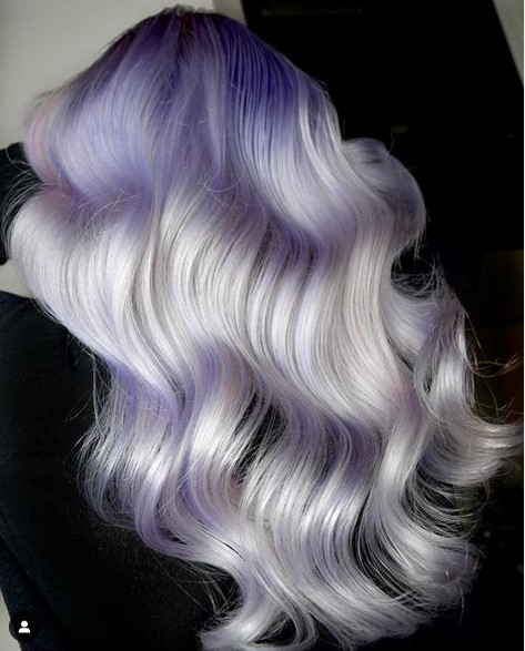 Para platinium lavender hair