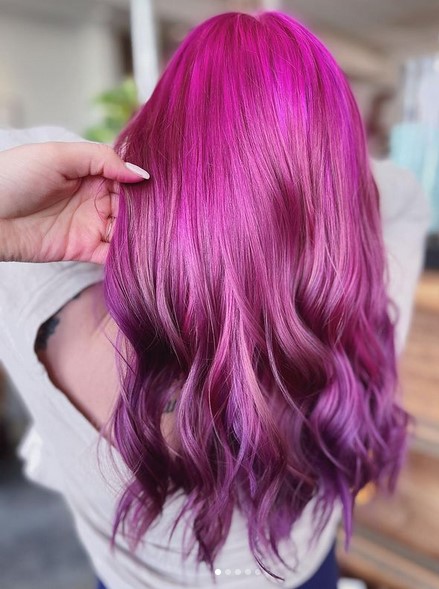 Pink purple ombre